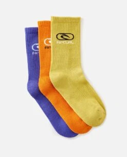 Rip Curl Logo Crew Sock 3-PK – Boy