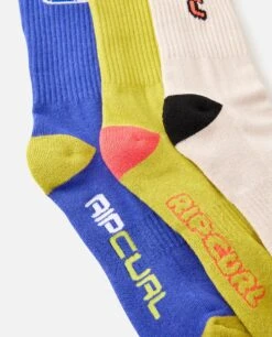 Rip Curl Retro Crew Sock 3 Pack -Rip Curl osi pimg 00gmso 8861 3