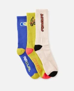 Rip Curl Retro Crew Sock 3 Pack -Rip Curl osi pimg 00gmso 8861 6