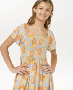 Rip Curl Sun Sol Shirred Dress – Girls (8-14 Years) -Rip Curl osi pimg 00pgdr 0030 5