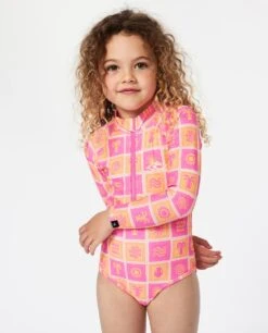 Rip Curl Sun Upf Long Sleeve Surf Suit – Girls (1-8 Years)