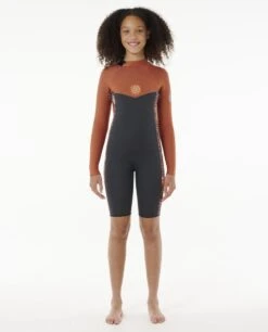 Rip Curl Girls Dawn Patrol 2MM Back Zip Long Sleeve Springsuit