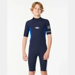 Rip Curl Boys Dawn Patrol Short Sleeve 2MM Back Zip Springsuit