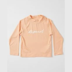 Rip Curl Long Sleeve Script Rash Vest -Girls (8 – 16 Years)