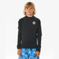 Rip Curl Icons UV Brushed Long Sleeve Rash Vest – Boys (8-16 Years)