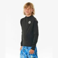 Rip Curl Icons UV Brushed Long Sleeve Rash Vest – Boys (8-16 Years) -Rip Curl osi pimg 11ybrv 0090 2