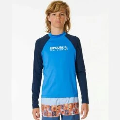 Rip Curl Shock UV Long Sleeve Rash Vest – Boys (8-16 Years)
