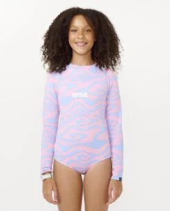Rip Curl Cosmic Upf Long Sleeve Surf Suit – Girl (8-14 Years)
