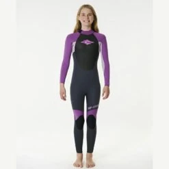 Rip Curl Kids Omega 3/2MM Gb Back Zip Wetsuit Steamer