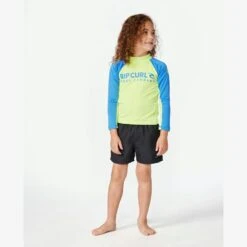 Rip Curl Shock Upf Long Sleeve Rash Vest – Boys (1-8 Years)
