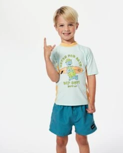 Rip Curl Tube Turtle Upf Short Sleeve Rash Vest -Boy (1-8 Years)