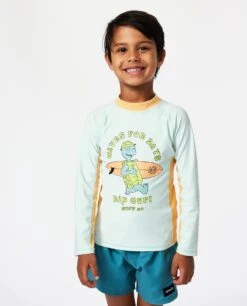Rip Curl Tube Turtle Upf L/S Rash Vest -Boy (1-8 Years)
